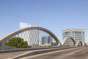 Bridge And A Fort Worth Car Accident Lawyer Office