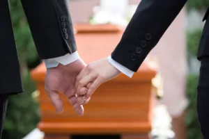 Arlington Wrongful Death Lawyer Attending A Funeral
