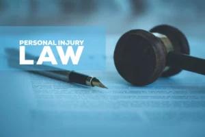 Gavel And Pen Resting On Legal Documents, With Text Reading ‘Personal Injury Law’—Representing Legal Services Offered By A Fort Worth Personal Injury Lawyer.