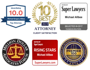 Best Personal Injury Lawyer Near Me Awards For Allbee Law Firm.